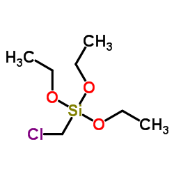 Chloromethyltriethoxysilane structure