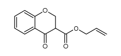3-(allyloxycarbonyl)chroman-4-one结构式