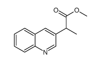 2-(喹啉-3-基)丙酸甲酯结构式
