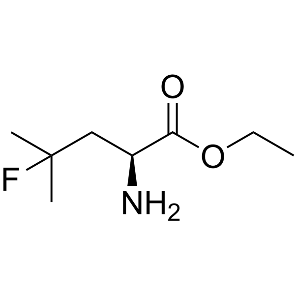 ethyl (2S)-2-amino-4-fluoro-4-methylpentanoate,hydrochloride Structure