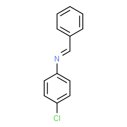 (E)-N-BENZYLIDENE-4-CHLOROANILINE Structure
