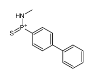 methylamino-(4-phenylphenyl)-sulfanylidenephosphanium结构式