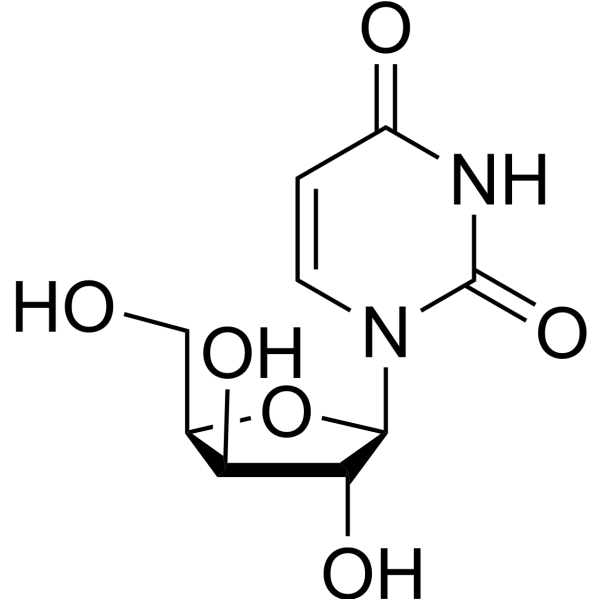 1-(β-D-Xylofuranosyl)uracil结构式