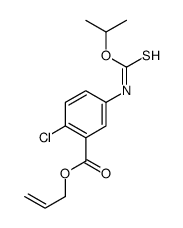 prop-2-enyl 2-chloro-5-(propan-2-yloxycarbothioylamino)benzoate结构式