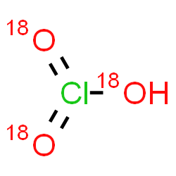 Chloric-18O3 Acid Potassium Salt Structure