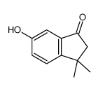 6-Hydroxy-3,3-dimethylindan-1-one结构式