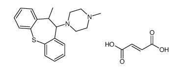 (Z)-but-2-enedioic acid,1-methyl-4-(6-methyl-5,6-dihydrobenzo[b][1]benzothiepin-5-yl)piperazine Structure