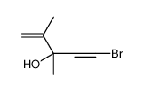 5-bromo-2,3-dimethylpent-1-en-4-yn-3-ol结构式