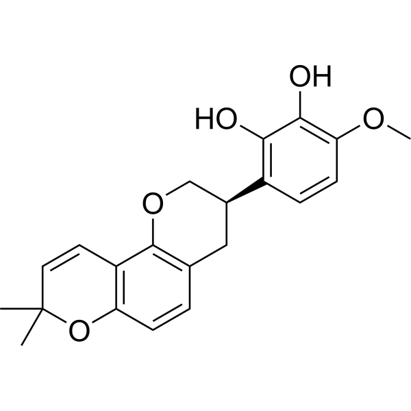 3′-Hydroxy-4′-O-methylglabridin Structure
