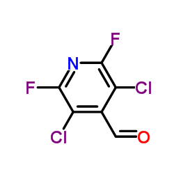 3,5-二氯-2,6-二氟吡啶-4-甲醛结构式