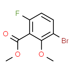 Methyl 3-bromo-6-fluoro-2-methoxybenzoate structure