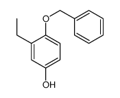 4-苄氧基-3-乙基苯酚结构式