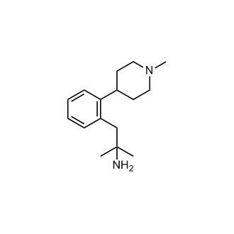 2-Methyl-1-(2-(1-methylpiperidin-4-yl)phenyl)propan-2-amine Structure