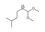 dimethoxymethyl(3-methylbutyl)silane Structure