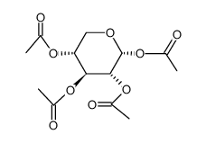 Acetyl 2-O,3-O,4-O-triacetyl-α-D-arabinopyranoside结构式