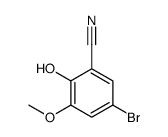 5-溴-2-羟基-3-甲氧基苯甲腈结构式