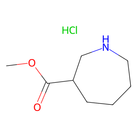 六氢-1H-氮杂卓-3-羧酸甲酯盐酸盐结构式