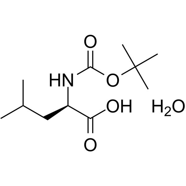 Boc-D-亮氨酸结构式