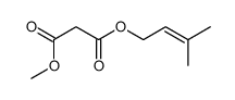 1-O-methyl 3-O-(3-methylbut-2-enyl) propanedioate Structure