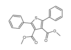 dimethyl 2,5-diphenylthiophene-3,4-dicarboxylate结构式