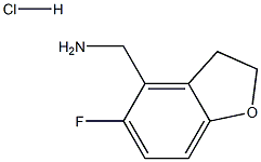 (5-fluoro-2,3-dihydrobenzofuran-4-yl)methanamine hydrochloride Structure
