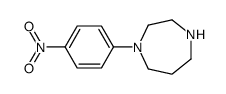 1-(4-硝基苯基)-[1,4]二氮杂烷结构式