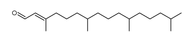 3,7,11,15-tetramethyl-hexadec-2-en-1-al结构式