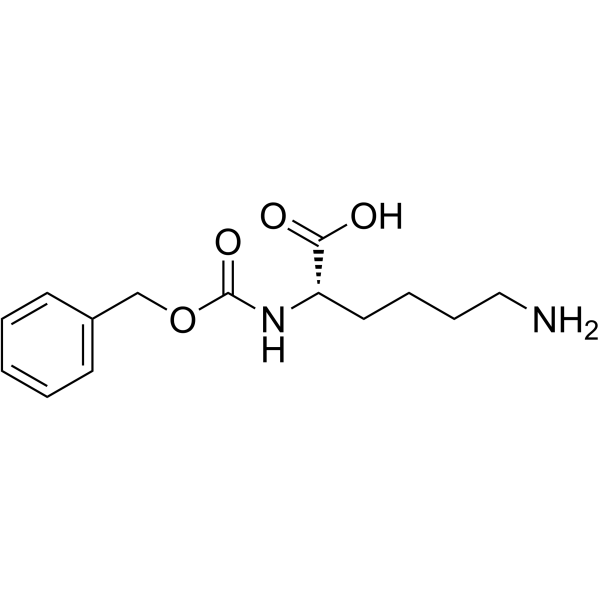 N{α}-(苄氧羰基)-L-赖氨酸结构式
