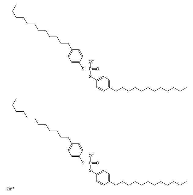 zinc,bis[(4-dodecylphenyl)sulfanyl]phosphinate结构式