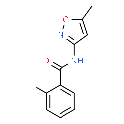 2-Iodo-N-(5-methyl-1,2-oxazol-3-yl)benzamide结构式