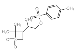 3-Thietaneethanol,b,2,2-trimethyl-,3-(4-methylbenzenesulfonate) 1,1-dioxide Structure
