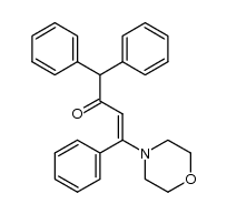 4-morpholin-4-yl-1,1,4-triphenyl-but-3-en-2-one结构式