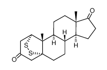 1α,5-disulfanediyl-5α-androstane-3,17-dione Structure