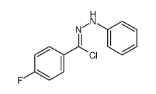 Benzoyl chloride p-fluoro-, phenylhydrazone Structure