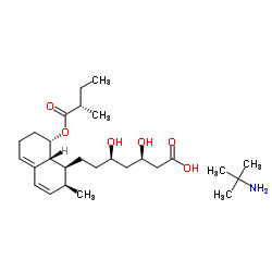 Mevastatin Hydroxy Acid t-Butylamine Salt Structure