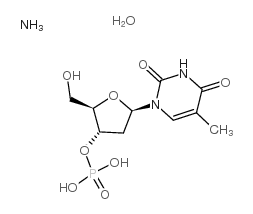 胸腺嘧啶脱氧核苷3-单磷酸铵盐水合物结构式