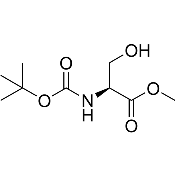 BOC-L-丝氨酸甲酯结构式