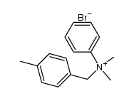 p-methylbenzylphenyldimethylammonium bromide结构式