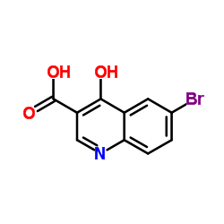 6-Bromo-4-hydroxy-3-quinolinecarboxylic acid Structure