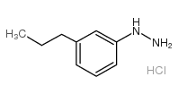 1-(3-PROPYLPHENYL)HYDRAZINE HYDROCHLORIDE Structure