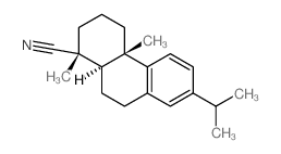 1-Phenanthrenecarbonitrile,1,2,3,4,4a,9,10,10a-octahydro-1,4a-dimethyl-7-(1-methylethyl)-, (1R,4aS,10aR)-结构式