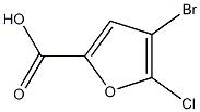 4-溴-5-氯-2-糠酸结构式