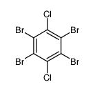 1,2,4,5-tetrabromo-3,6-dichlorobenzene Structure