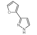 3-(2-呋喃基)-1H-吡唑结构式