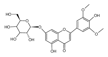 苜蓿素-7-O-葡萄糖苷结构式
