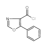 5-苯基-1,3-氧唑-4-羰酰氯结构式