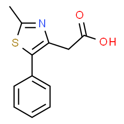 (2-METHYL-5-PHENYL-THIAZOL-4-YL)-ACETIC ACID Structure