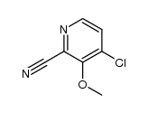 4-chloro-2-cyano-3-methoxypyridine Structure