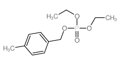 1-(diethoxyphosphoryloxymethyl)-4-methyl-benzene结构式