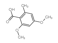 2,4-二甲氧基-6-甲基苯甲酸结构式